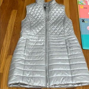 Talbots long puffer vest